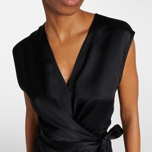 Max Studio Kimono Style Closure 100% Silk Top